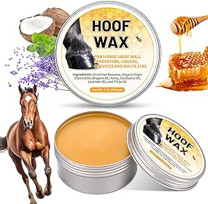 2 Pcs Hoof Wax 7 oz Horse Hoof Wax Hoof Clay for Horse Hoof Wall Separation, Cracks, Crevices and White Line Supplies