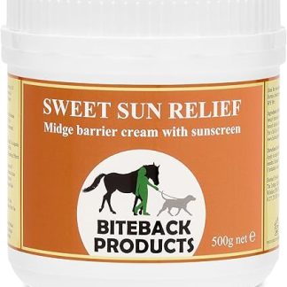 Biteback Products 'Sweet Sun Relief' - SPF30+ Midge Barrier Cream for Horses, Premium Sun Protection, Soothing Skin Cream for Itchy and Hot Conditions, Essential Pet Care - 500g