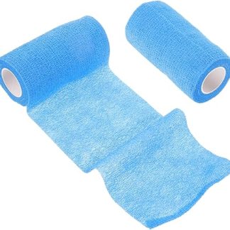ERINGOGO Elastic Self- Vet Wrap 2pcs 10cm White for Animal Sports Injury and Hoof Care Elastic Tape for Cow and Horse First Aid