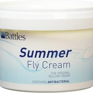 William Hunter Equestrian Battles Summer Fly Cream 400g - Soothing antibacterial fly repellent cream for horses and livestock