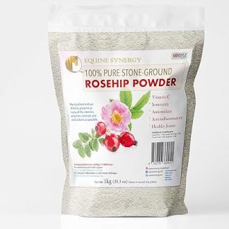 100% Pure Rosehip Powder - 1KG Multivitamin and Mineral Super-food for Maintaining Equine Health and Joint Support