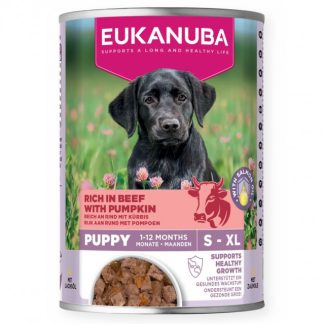 Влажный корм для щенков EUKANUBA Life Care с говядиной и тыквой - 400 г
