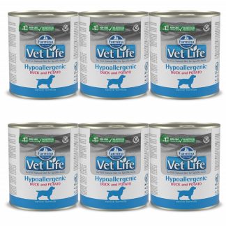Влажный корм для собак FARMINA Vet Life Dog Hypoallergenic Duck&Potato - 6 x 300 г