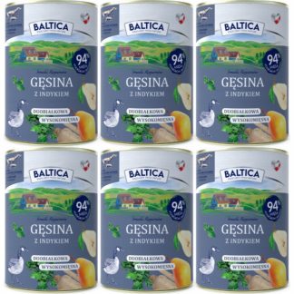 Влажный корм для собак BALTICA «Вкусы регионов»: гусь с индейкой, 6 х 400 г.