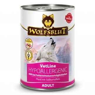 WOLFSBLUT VetLine Гипоаллергенный влажный корм для лошадей - 395 г