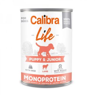 Влажный корм для собак CALIBRA Dog Life Puppy&Junior с ягненком и рисом (400 г)