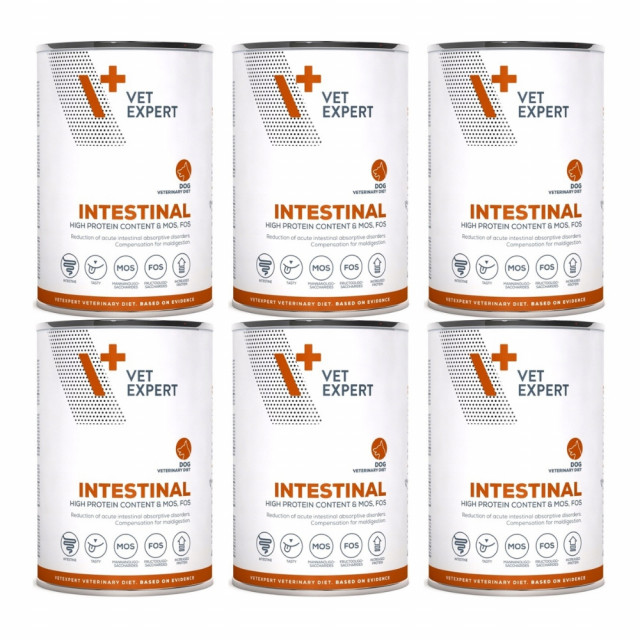 Влажный корм для собак VET EXPERT Veterinary Diet Intestinal Dog - 6 x 400 г