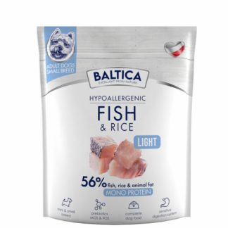 BALTICA Нутрицевтический гипоаллергенный легкий корм для собак мелких пород с моно-рыбой и рисом - сухой корм для собак - 1 кг