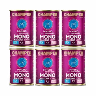 Влажный корм для собак CHAMPER Immuno Mono Salmon - 6 x 400 г