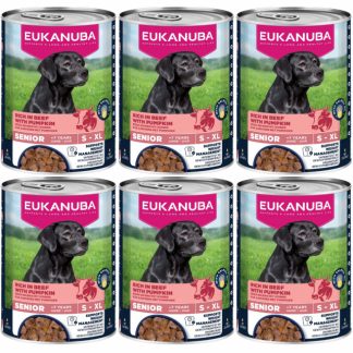 Влажный корм для собак EUKANUBA Life Care Senior с говядиной и тыквой - 6 x 400 г
