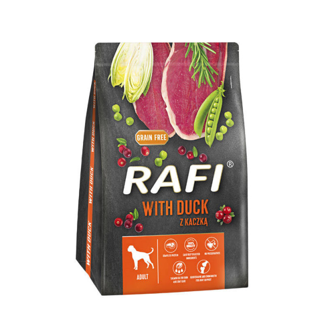 RAFI Adult с уткой - сухой корм для собак - 3 кг