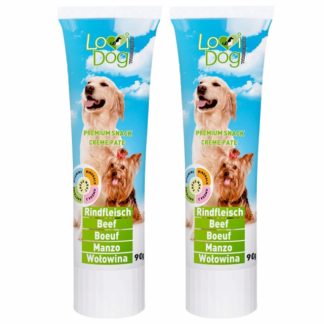 Лакомство для собак LOVIDOG: паста с говядиной - 2 x 90 г