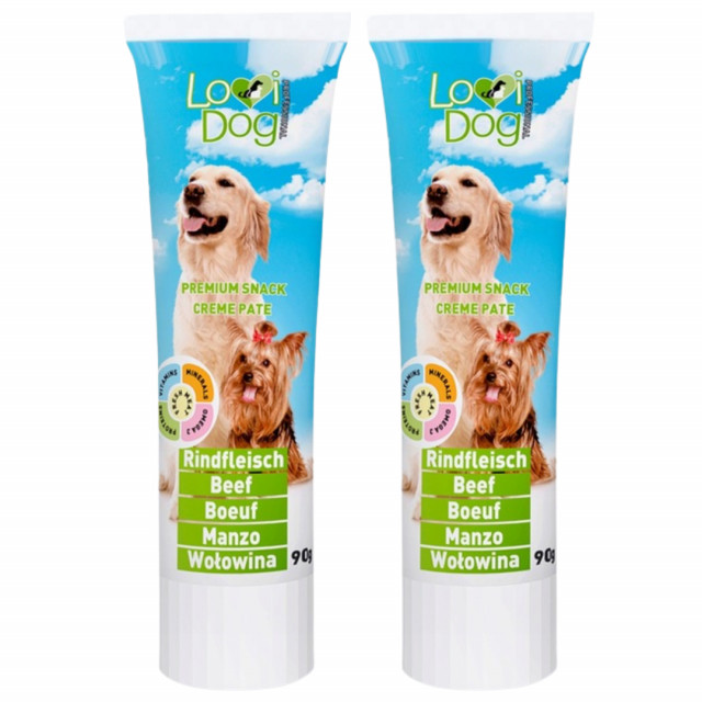 Лакомство для собак LOVIDOG: паста с говядиной - 2 x 90 г