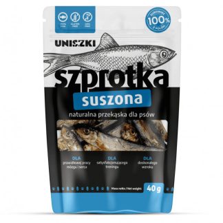 UNISZKI Сушеная шпрота Моно - лакомство для собак - 40 г