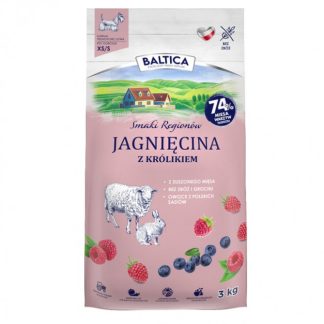 Сухой корм для собак мелких пород BALTICA Regional Flavors с ягненком и кроликом - 3 кг.