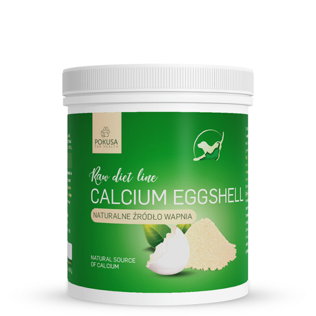 POKUSA RawDietLine Calcium Eggshell - мука из яичной скорлупы для собак и кошек - 500 г
