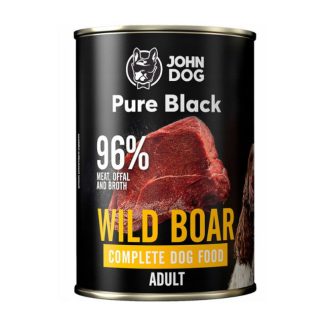 Влажный корм для собак JOHN DOG Pure Black Mono Wild Boar - 400 г