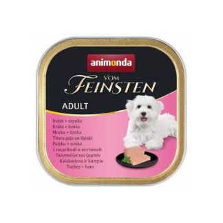 ANIMONDA Vom Feinsten Adult Turkey with Ham - влажный корм для собак - 150 г