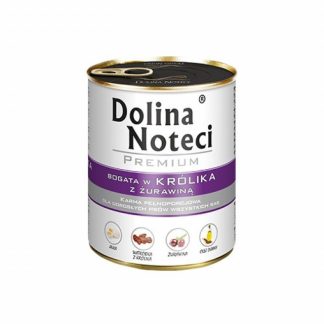 DOLINA NOTECI Премиум-корм для собак с высоким содержанием клюквы и экстрактом кролика - влажный корм для собак - 800 г