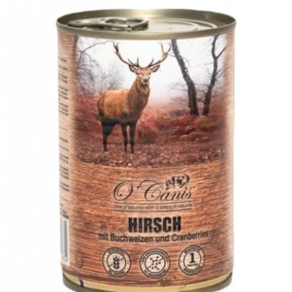 Влажный корм для собак O'CANIS со вкусом оленя и гречихи - 400 г