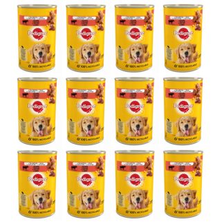 Влажный корм для собак PEDIGREE Adult Beef in Jelly - 12 x 400 г