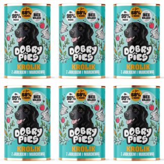 Влажный корм для собак GOOD DOG «Кролик с яблоком и морковью» — 6 х 400 г.