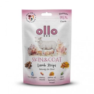 Лакомство для собак OLLO из сушеной баранины (кожа и шерсть) - 80 г.