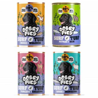 Влажный корм для собак GOOD DOG Surf & Turf MIX, 4 вкуса - 4 x 400 г