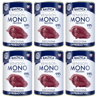 BALTICA Nutraceutic Mono Venison с пребиотиками - влажный корм для собак - 6 x 400 г