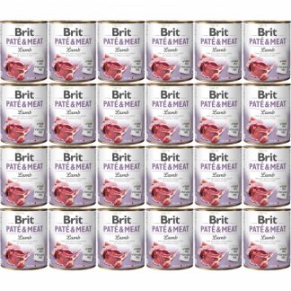 BRIT Paté & Meat Lamb - влажный корм для собак - 24 x 800 г