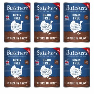Влажный корм для собак BUTCHER'S Original Recipe in Gravy Turkey Chunks in Gravy - 6 x 400 г