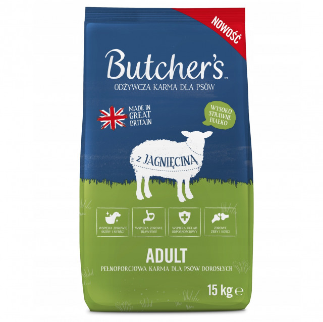 Сухой корм для собак BUTCHER'S Original Lamb - 15 кг