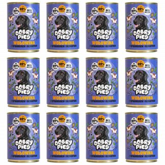 Влажный корм для собак GOOD DOG со вкусом говядины, топинамбура и розмарина - 12 x 400 г