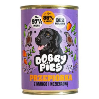 Влажный корм для собак GOOD DOG Quail с манго и пажитником - 400 г