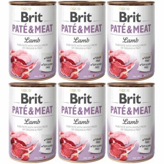BRIT Paté & Meat Lamb - влажный корм для собак - 6 x 400 г