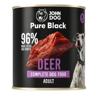 Влажный корм для собак JOHN DOG Pure Black Mono Deer - 800 г