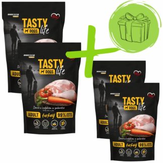 Влажный корм для собак BIOFEED Tasty Dogs Life Turkey - 2 упаковки по 150 г + 2 упаковки по 150 г БЕСПЛАТНО