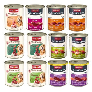 ANIMONDA Grancarno Adult MIX OF FLAVORS - влажный корм для собак - 12 x 800 г
