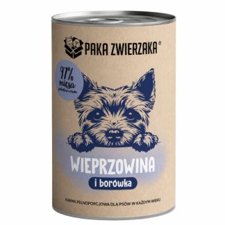PAKA ZWIERZAKA Свинина с черникой Mono - влажный корм для собак - 400г