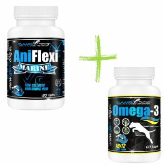 GAME DOG AniFlexi Marine V2 - добавки для собак - 80 таблеток + GAME DOG Omega-3 - добавки для собак - 60 таблеток