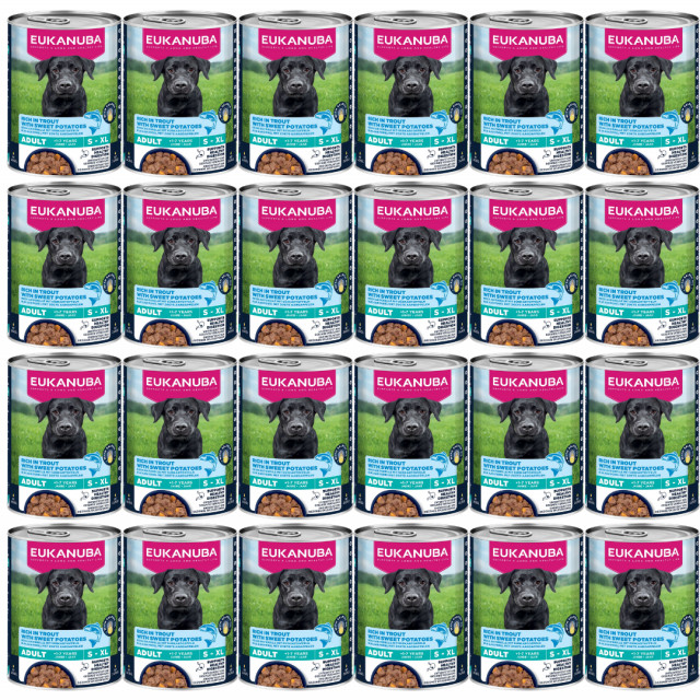Влажный корм для собак EUKANUBA Life Care с форелью и сладким картофелем - 24 x 400 г