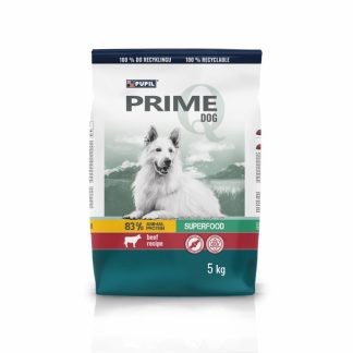 PUPIL Prime — сухой корм для собак с добавлением говядины и овощей — 5 кг