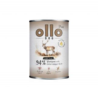 OLLO Plus Collagen Mono Jeleń - влажный корм для собак - 400г