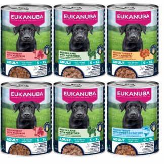 Влажный корм для собак EUKANUBA Life Care, смесь вкусов, 6 x 400 г.