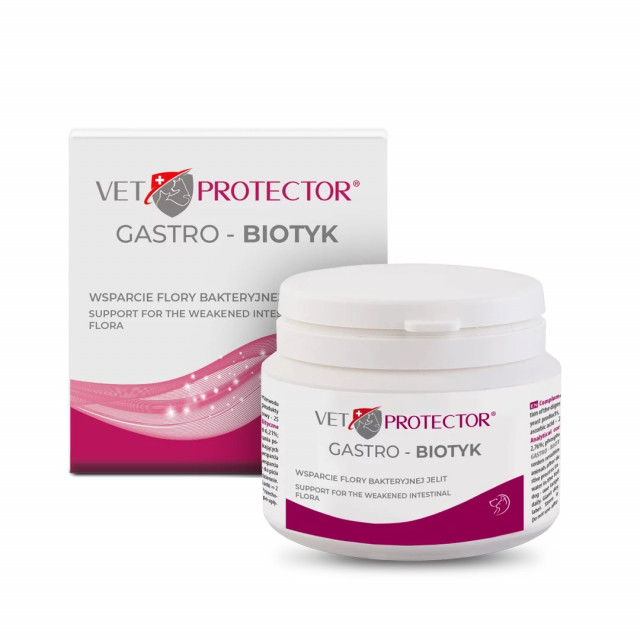 JM SANTE Vet Protector Gastro - Biotyk - мультибиотик для собак и кошек - 60 г