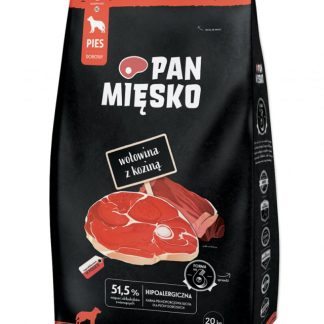PAN MĘSKO Говядина с козьим молоком M - сухой корм для собак - 20 кг