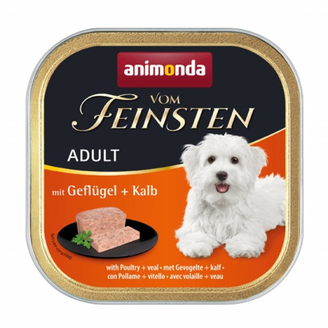 ANIMONDA Vom Feinsten Adult Poulty and Veal - влажный корм для собак - 150 г