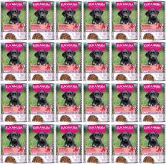 Влажный корм для щенков EUKANUBA Life Care с говядиной и тыквой - 24 x 400 г