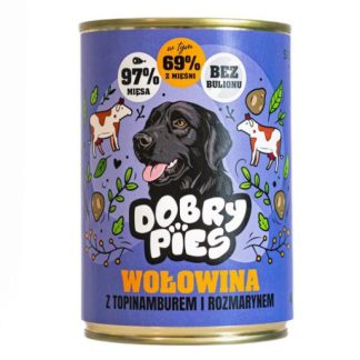 Влажный корм для собак GOOD DOG со вкусом говядины, топинамбура и розмарина - 400 г
