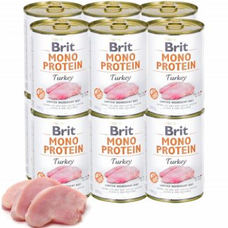 Влажный корм для собак BRIT Mono Protein Turkey - 12 x 400 г